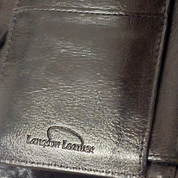 LANGDON LEATHER Black Leather Crossbody Wallet Purse NWOT - Picture 4 of 11
